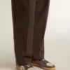 Zapatillas Ball Star para hombre en nubuck y ante con estrella metálica dorada Zapatillas Ball Star para hombre en nubuck y ante con estrella metálica dorada
