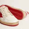 Zapatillas Ball Star para hombre en piel blanca Zapatillas Ball Star para hombre en piel blanca