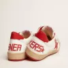 Zapatillas Ball Star para hombre en piel blanca Zapatillas Ball Star para hombre en piel blanca