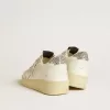 Zapatillas Ball Star para mujer con estrella de piel plateada y lengüeta del talón con purpurina plateada Zapatillas Ball Star para mujer con estrella de piel plateada y lengüeta del talón con purpurina plateada