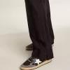 Zapatillas Ball Star para mujer con purpurina, estrella de piel y lengüeta metálica en el talón. Zapatillas Ball Star para mujer con purpurina, estrella de piel y lengüeta metálica en el talón.