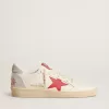 Zapatillas Ball Star para mujer para San Valentín con estrella de cuero rojo y letras Swarovski rojas Zapatillas Ball Star para mujer para San Valentín con estrella de cuero rojo y letras Swarovski rojas