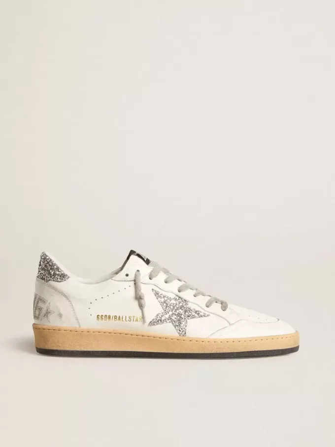 Zapatillas Ball Star Wishes para hombre en piel napa con estrella brillante y lengüeta en el talón Zapatillas Ball Star Wishes para hombre en piel napa con estrella brillante y lengüeta en el talón