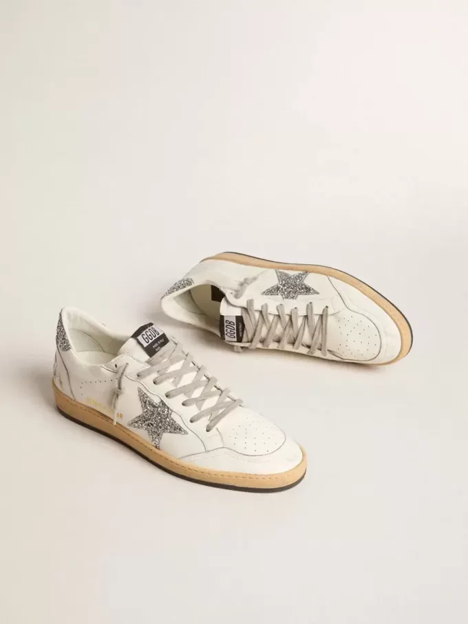 Zapatillas Ball Star Wishes para hombre en piel napa con estrella brillante y lengüeta en el talón Zapatillas Ball Star Wishes para hombre en piel napa con estrella brillante y lengüeta en el talón