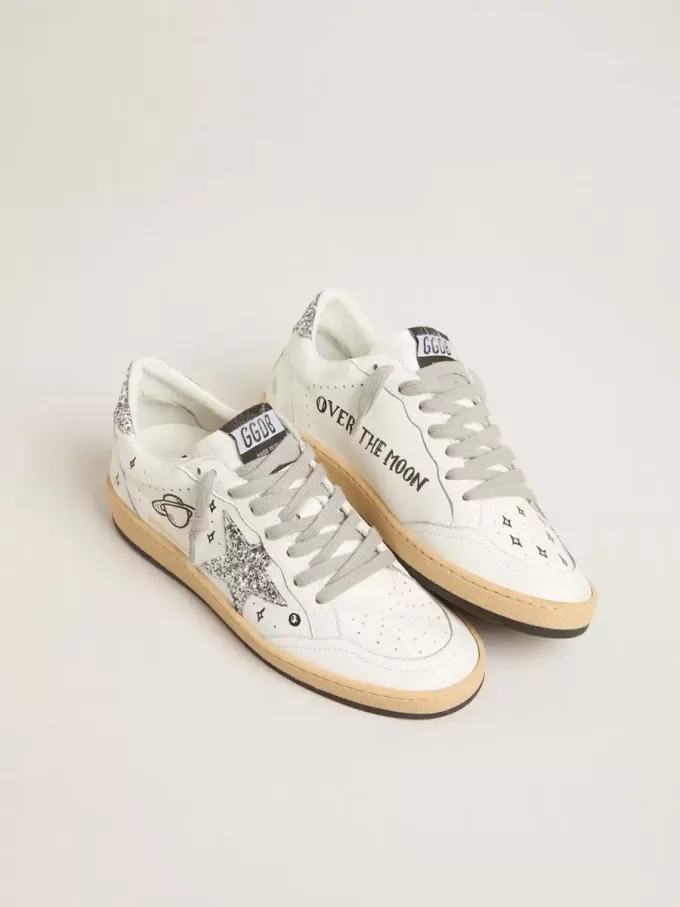 Zapatillas Ball Star Wishes para hombre en piel napa con estrella brillante y lengüeta en el talón Zapatillas Ball Star Wishes para hombre en piel napa con estrella brillante y lengüeta en el talón