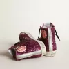 Zapatillas Francy con lentejuelas y letras escritas a mano en la suela exterior