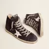 Francy para hombre en piel con estrella y lengüeta en el talón de piel Francy para hombre en piel con estrella y lengüeta en el talón de piel