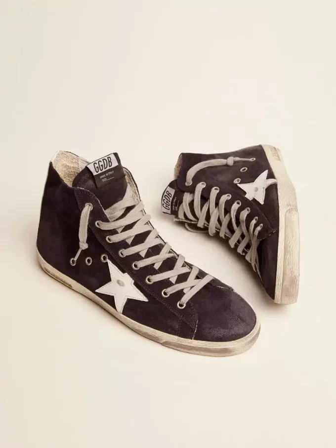 Francy para hombre en piel con estrella y lengüeta en el talón de piel Francy para hombre en piel con estrella y lengüeta en el talón de piel