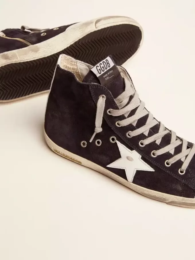 Francy para hombre en piel con estrella y lengüeta en el talón de piel Francy para hombre en piel con estrella y lengüeta en el talón de piel