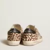 Zapatillas Old School LTD para mujer en piel de potro con estrella plateada y lengüeta de cuero en el talón Zapatillas Old School LTD para mujer en piel de potro con estrella plateada y lengüeta de cuero en el talón