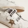 Zapatillas Old School para mujer con estrella dorada en piel laminada Zapatillas Old School para mujer con estrella dorada en piel laminada