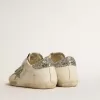 Zapatillas Old School para mujer con estrella plateada brillante y lengüeta de ante gris hielo Zapatillas Old School para mujer con estrella plateada brillante y lengüeta de ante gris hielo