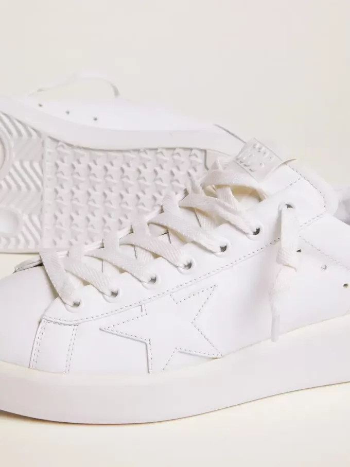 Zapatillas Purestar para mujer con lengüeta plateada brillante en el talón Zapatillas Purestar para mujer con lengüeta plateada brillante en el talón