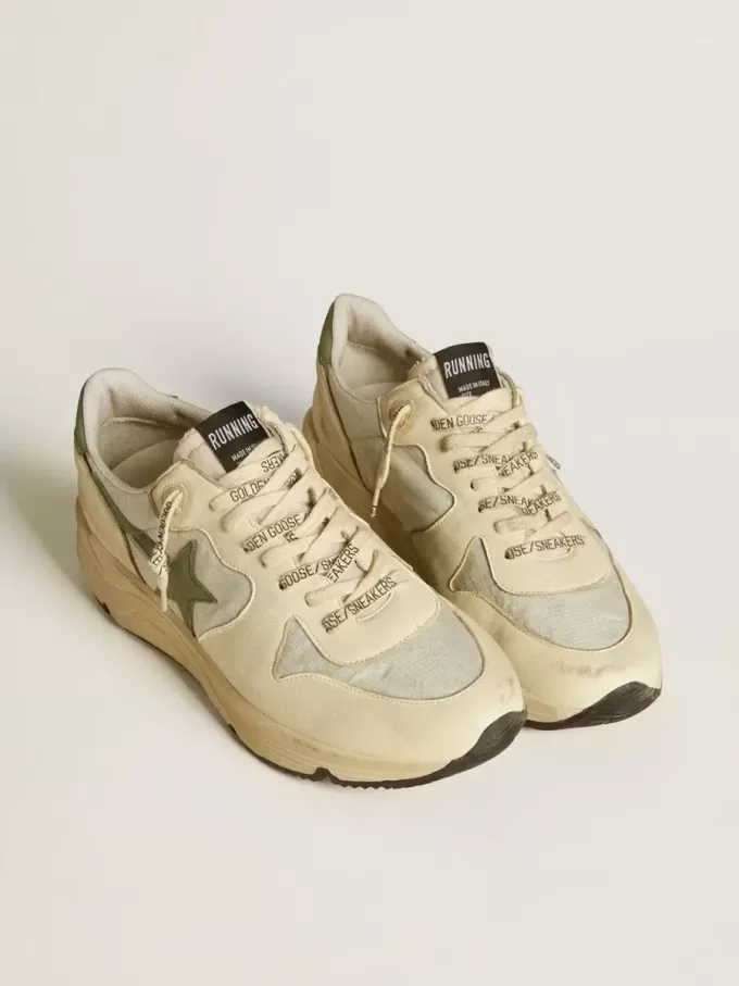 Zapatillas Running Sole LTD para hombre en nailon y napa con estrella y lengüeta en el talón de nubuck Zapatillas Running Sole LTD para hombre en nailon y napa con estrella y lengüeta en el talón de nubuck