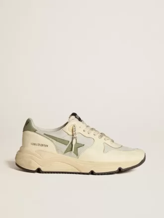 Zapatillas Running Sole LTD para mujer en nailon y napa con estrella y lengüeta en el talón de nubuck Zapatillas Running Sole LTD para mujer en nailon y napa con estrella y lengüeta en el talón de nubuck