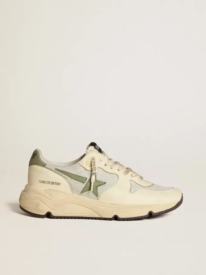 Zapatillas Running Sole LTD para mujer en nailon y napa con estrella y lengüeta en el talón de nubuck Zapatillas Running Sole LTD para mujer en nailon y napa con estrella y lengüeta en el talón de nubuck