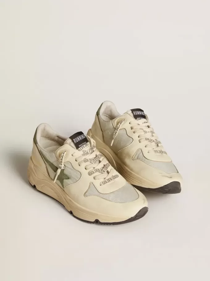 Zapatillas Running Sole LTD para mujer en nailon y napa con estrella y lengüeta en el talón de nubuck Zapatillas Running Sole LTD para mujer en nailon y napa con estrella y lengüeta en el talón de nubuck
