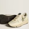 Zapatillas Running Sole LTD para mujer en nailon y napa con estrella y lengüeta en el talón de nubuck Zapatillas Running Sole LTD para mujer en nailon y napa con estrella y lengüeta en el talón de nubuck