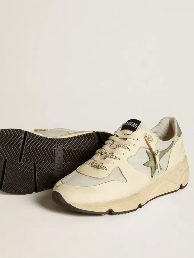 Zapatillas Running Sole LTD para mujer en nailon y napa con estrella y lengüeta en el talón de nubuck Zapatillas Running Sole LTD para mujer en nailon y napa con estrella y lengüeta en el talón de nubuck
