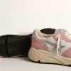 Zapatillas Running Sole para mujer en malla gris y ante con estrella plateada brillante Zapatillas Running Sole para mujer en malla gris y ante con estrella plateada brillante