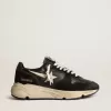 Zapatillas Running Sole para mujer en napa negra y ante