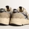 Zapatillas Running Sole para mujer en plata brillante y ante gris paloma Zapatillas Running Sole para mujer en plata brillante y ante gris paloma