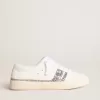 Zapatillas sostenibles Yatay Modelo 1B con parte superior blanca de origen biológico y purpurina plateada reciclada Y Zapatillas sostenibles Yatay Modelo 1B con parte superior blanca de origen biológico y purpurina plateada reciclada Y
