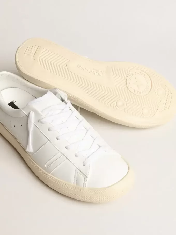 Zapatillas sostenibles Yatay Modelo 1B con parte superior blanca de origen biológico y Y blanca Zapatillas sostenibles Yatay Modelo 1B con parte superior blanca de origen biológico y Y blanca