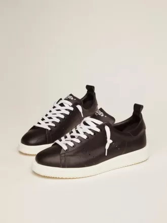 Zapatillas Starter en piel totalmente negra Zapatillas Starter en piel totalmente negra