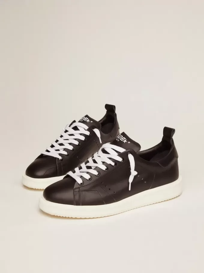 Zapatillas Starter en piel totalmente negra Zapatillas Starter en piel totalmente negra