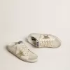 Zapatillas Super-Star Sabots con estrella platino y lengüeta de ante gris hielo Zapatillas Super-Star Sabots con estrella platino y lengüeta de ante gris hielo