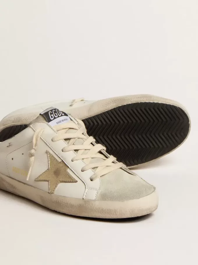Zapatillas Super-Star Sabots con estrella platino y lengüeta de ante gris hielo Zapatillas Super-Star Sabots con estrella platino y lengüeta de ante gris hielo