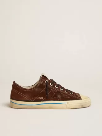 Zapatillas V-Star LTD para hombre en ante marrón oscuro con estrella tono sobre tono