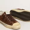 Zapatillas V-Star LTD para hombre en ante marrón oscuro con estrella tono sobre tono Zapatillas V-Star LTD para hombre en ante marrón oscuro con estrella tono sobre tono