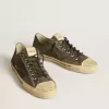 Zapatillas V-Star para hombre en ante negro con estrella de cuero negro Zapatillas V-Star para hombre en ante negro con estrella de cuero negro