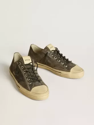 Zapatillas V-Star para hombre en ante negro con estrella de cuero negro