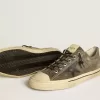 Zapatillas V-Star para hombre en ante negro con estrella de cuero negro Zapatillas V-Star para hombre en ante negro con estrella de cuero negro