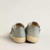 Zapatillas V-Star para hombre en lona azul claro con estrella de piel gris paloma Zapatillas V-Star para hombre en lona azul claro con estrella de piel gris paloma
