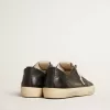 Zapatillas V-Star para hombre en piel napa negra con estrella de piel negra Zapatillas V-Star para hombre en piel napa negra con estrella de piel negra