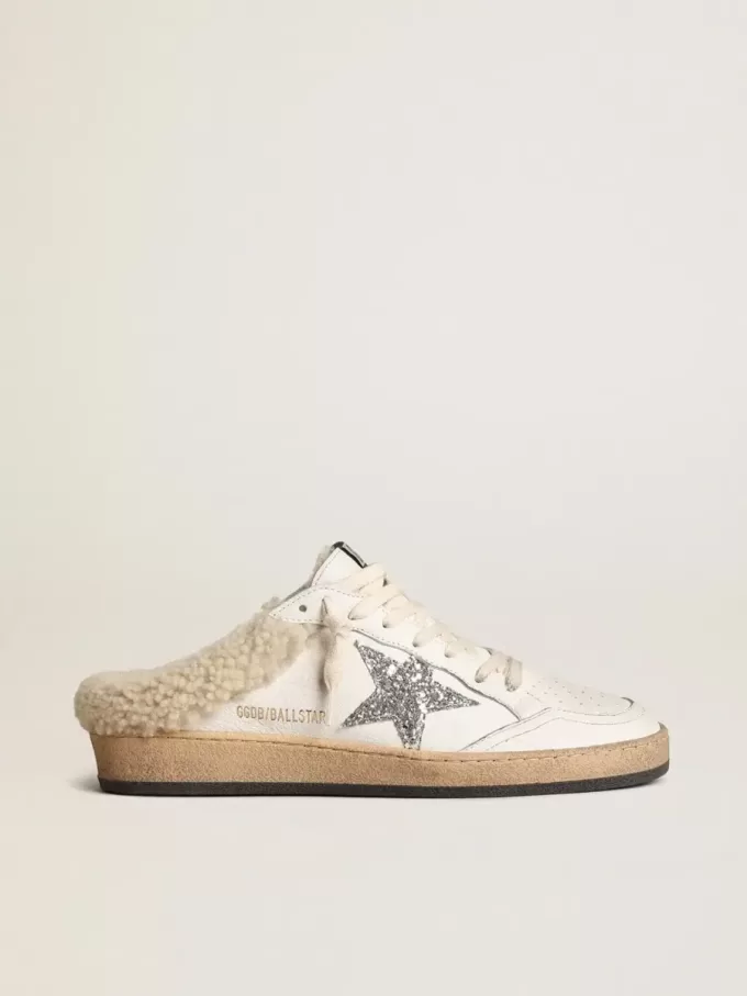 Zapatos Ball Star Sabots con estrella brillante y forro de piel de oveja Zapatos Ball Star Sabots con estrella brillante y forro de piel de oveja