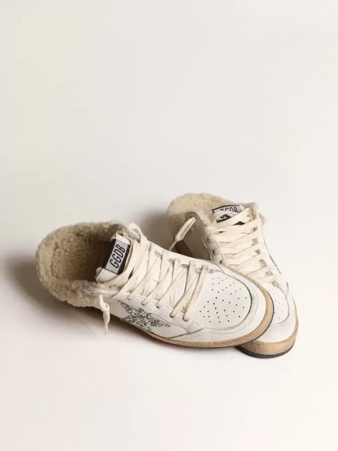 Zapatos Ball Star Sabots con estrella brillante y forro de piel de oveja Zapatos Ball Star Sabots con estrella brillante y forro de piel de oveja