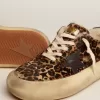 Zapatos Space-Star en piel de potro con estampado animal y forro de borreguillo