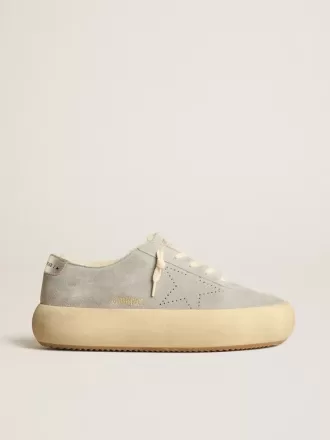 Zapatos Space-Star para mujer en ante gris hielo con forro de borreguillo
