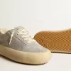 Zapatos Space-Star para mujer en ante gris hielo con forro de borreguillo