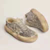 Zapatos Space-Star para mujer en plata brillante con forro de borreguillo Zapatos Space-Star para mujer en plata brillante con forro de borreguillo