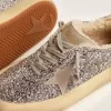 Zapatos Space-Star para mujer en plata brillante con forro de borreguillo Zapatos Space-Star para mujer en plata brillante con forro de borreguillo